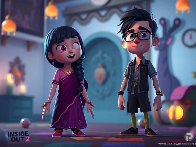 Anger character red and fiery in Inside Out 2