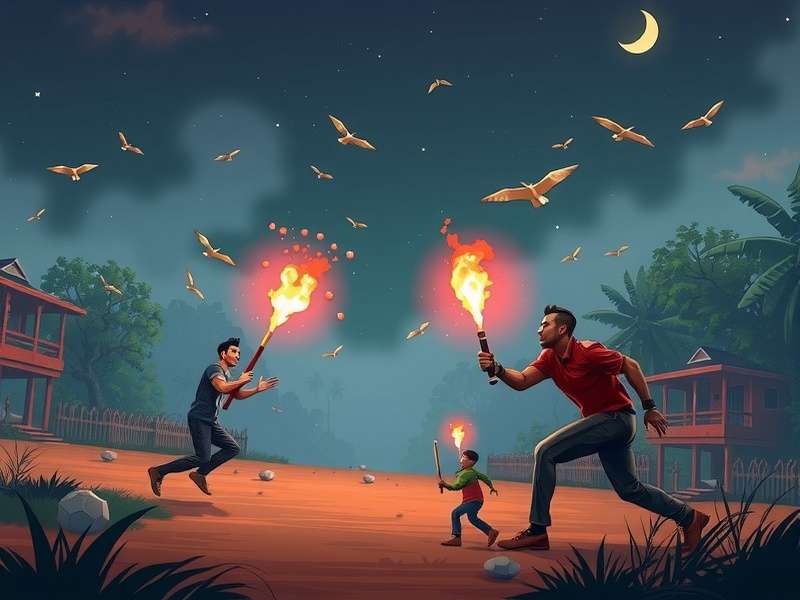 Inside Game PC Screenshot - Boy running through dark forest