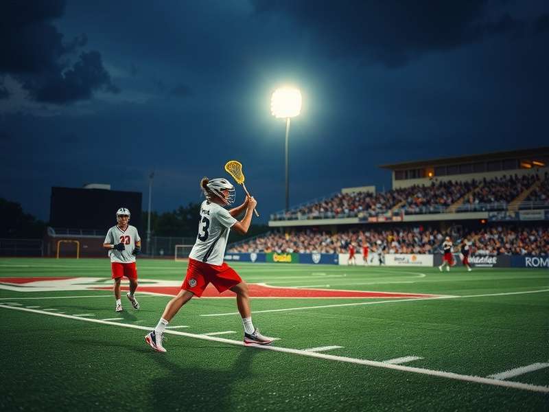 Indian Lacrosse players in action during a local tournament