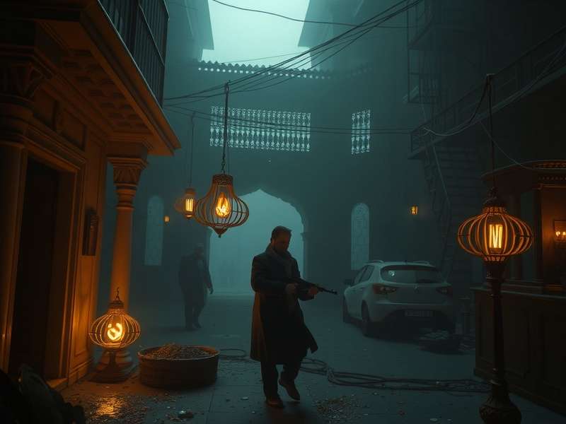 Inside game secret ending scene showing the mysterious blob entity