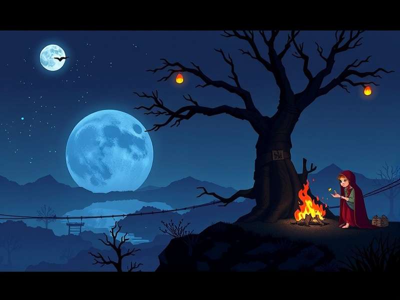 Dark atmospheric landscape with a lone figure, reminiscent of INSIDE's visual style