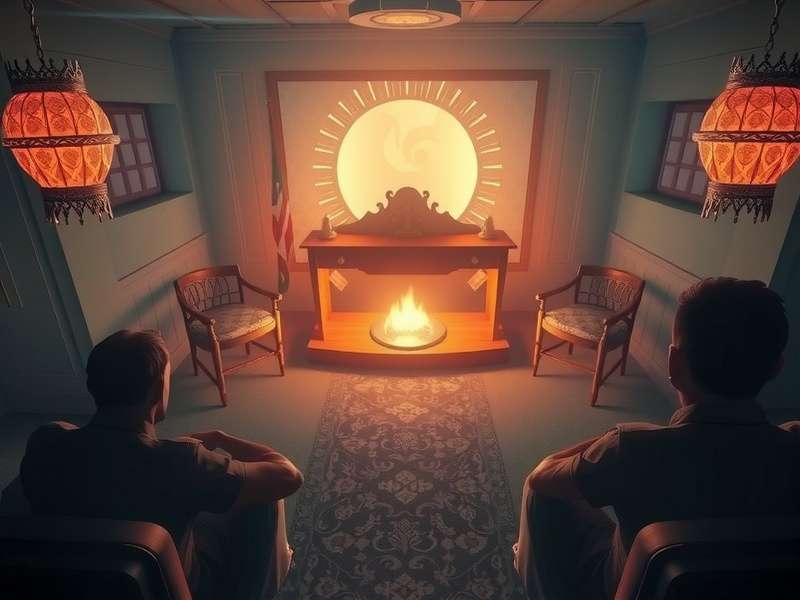 Inside game secret ending scene with boy and disconnected cable