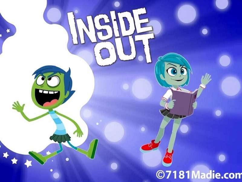 Inside Out game characters exhibiting unusual behavior patterns in dark environments