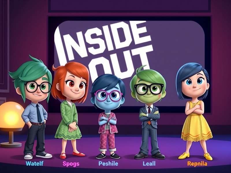 Joy character from Inside Out glowing yellow