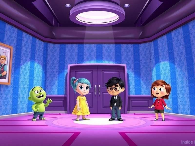 Anger character with red fiery aura in Inside Out game