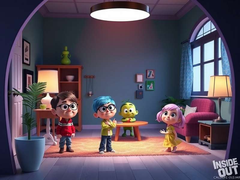 Joy character from Inside Out game glowing with yellow light