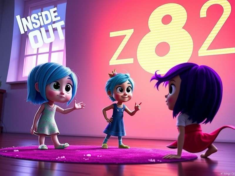 Sadness character in blue tones from Inside Out looking contemplative