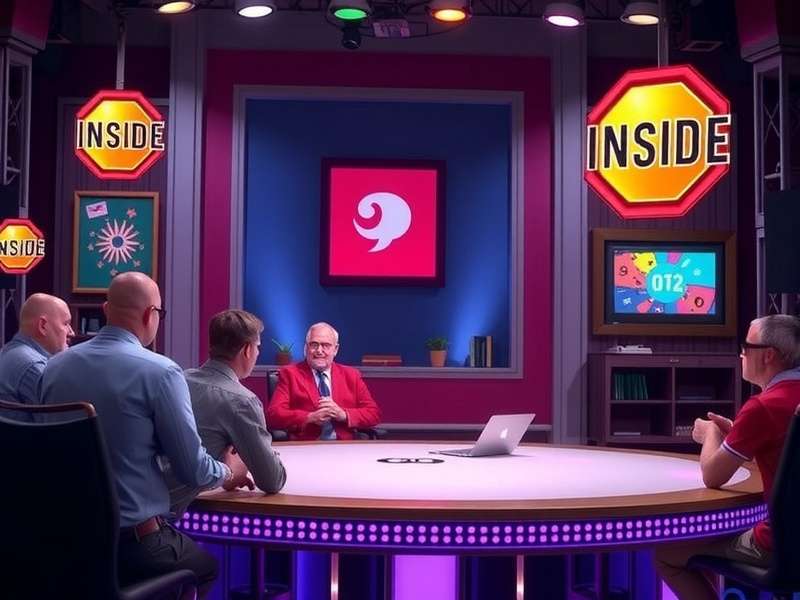 Inside Game Show main character in a dramatic scene with glowing orbs