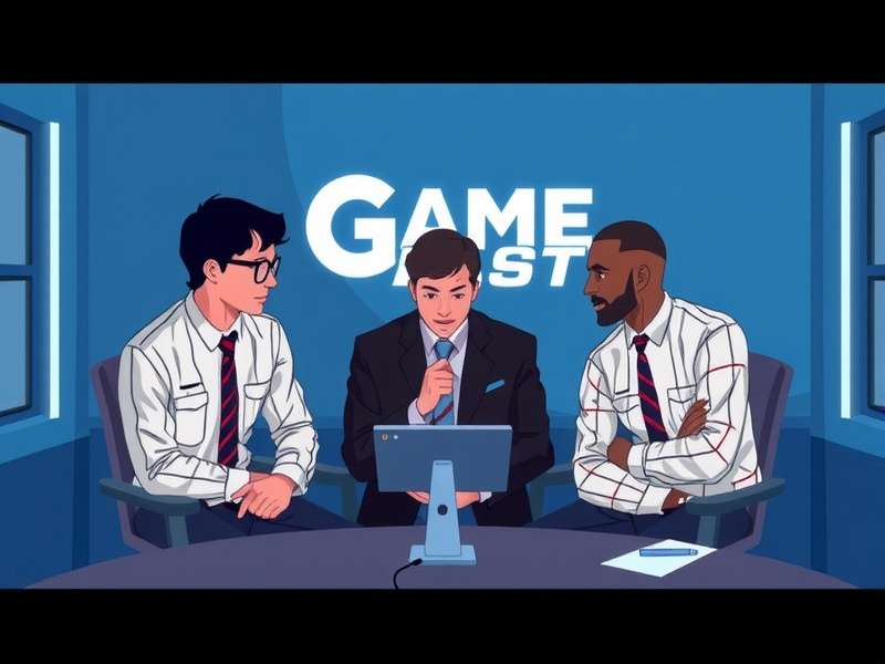 Inside game sound design studio with voice actors recording