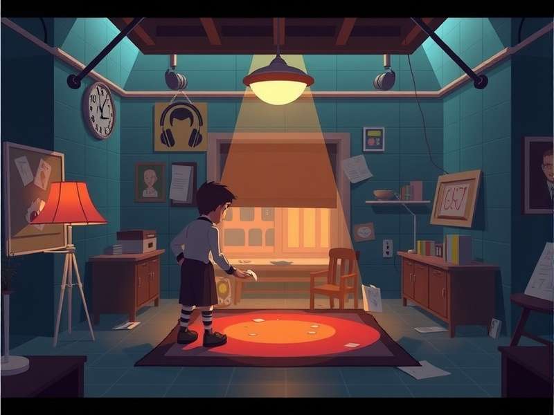 Inside Game protagonist boy in dark forest with flashlight