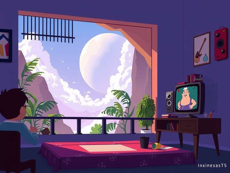 Inside Game Atmospheric Scene showing mysterious environment and character