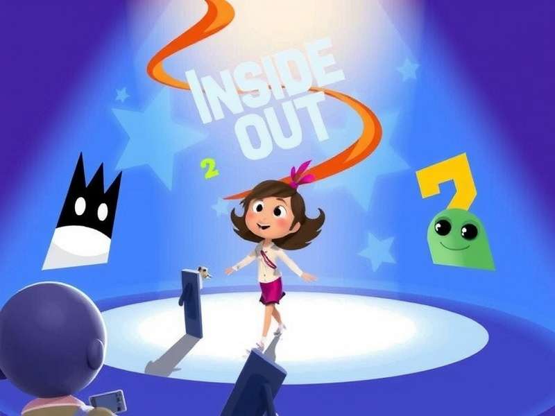 Inside Out 2 official key art showing the eerie silhouette of the protagonist against a glowing orange skyline