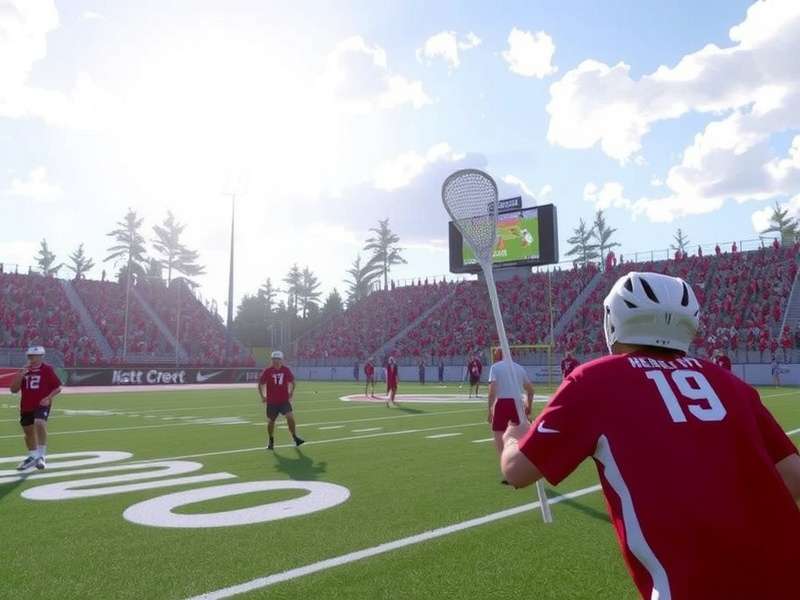 Inside Lacrosse 2027 — Players in action on a modern lacrosse field in India